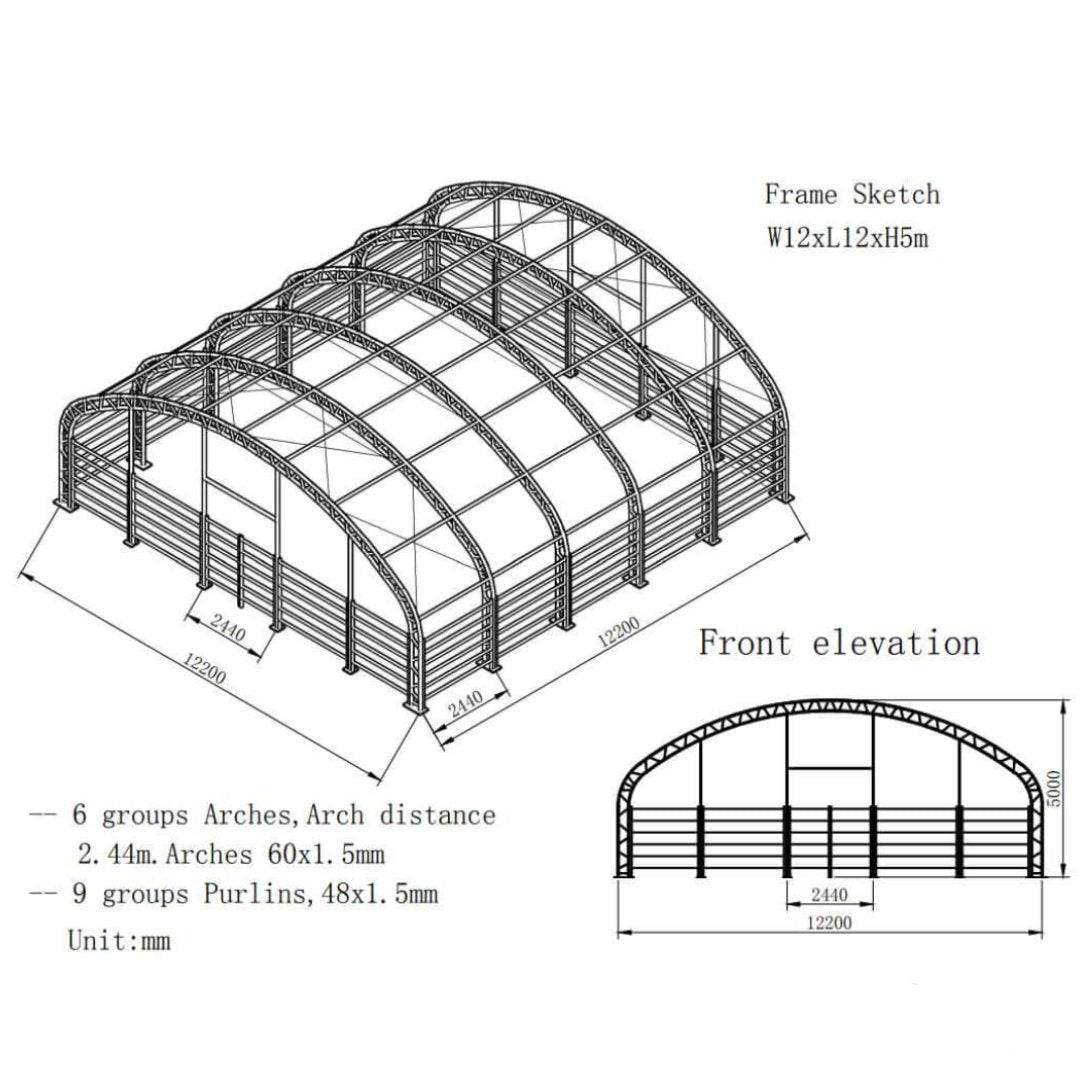livestock shsleter steel based