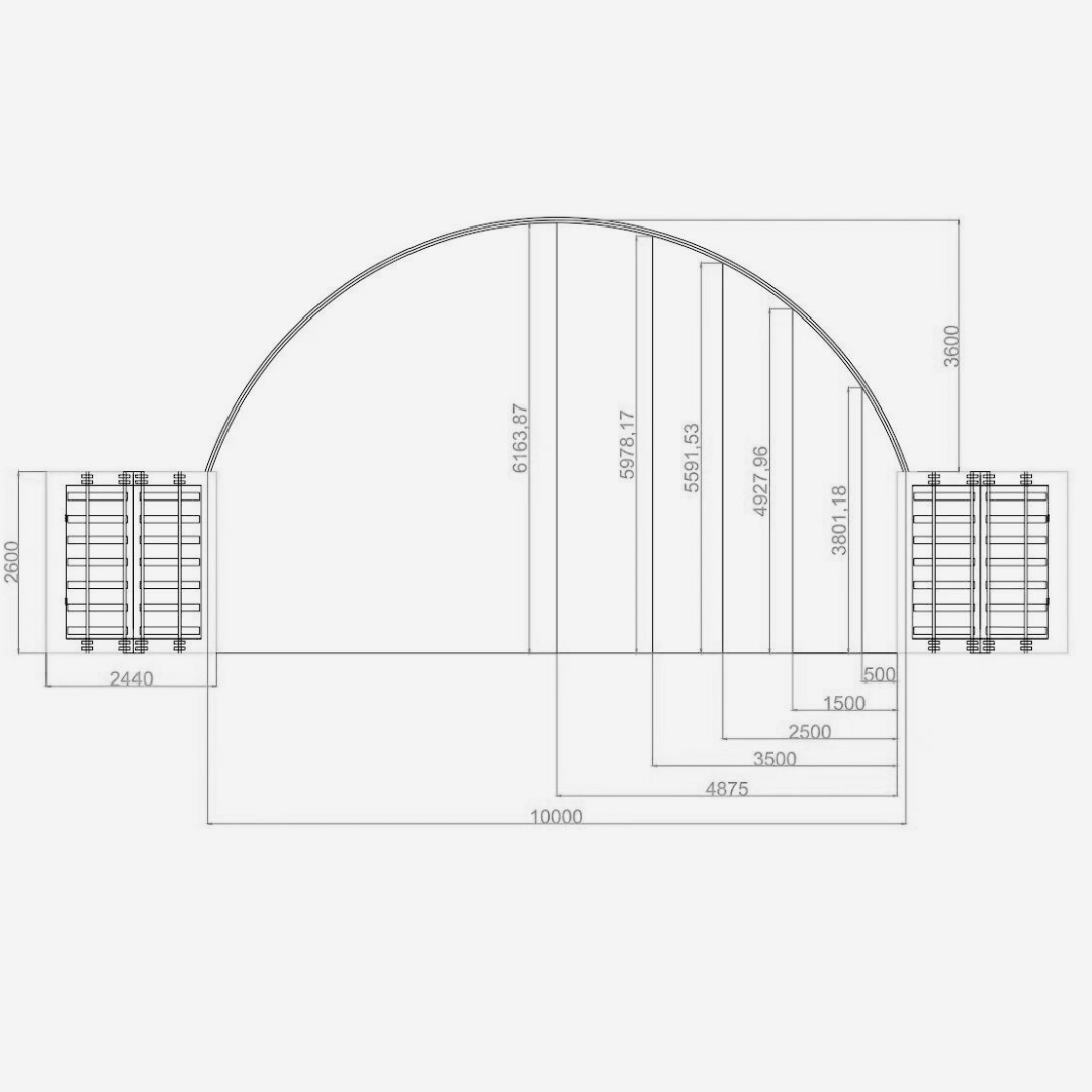 SKYSHEILD 33x40ft Container Canopy