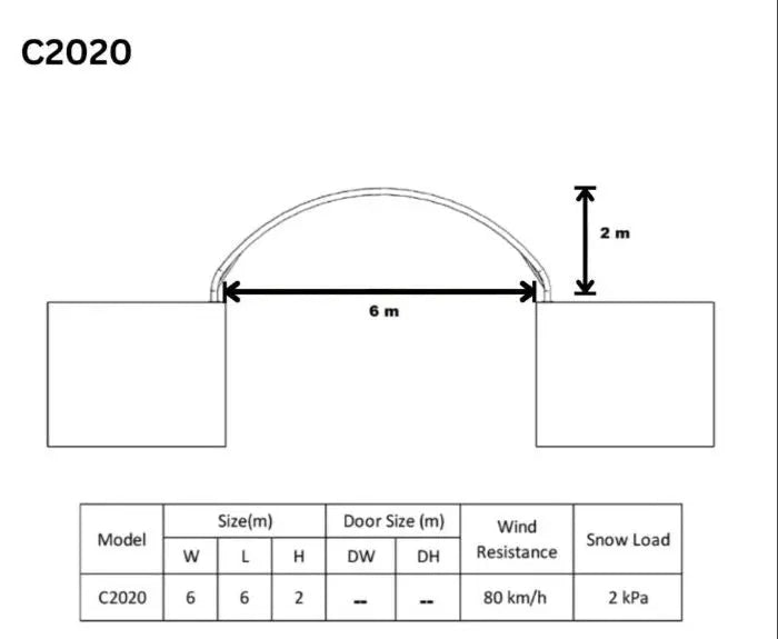 Weather-Resistant 20x20 Container Shelter: Sturdy Outdoor Solution
