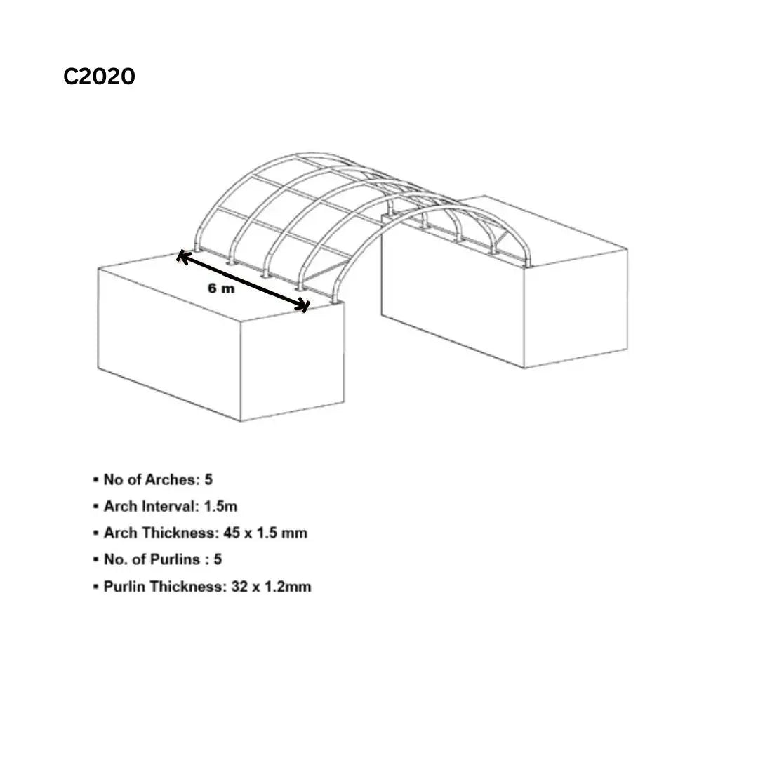 Weather-Resistant 20x20 Container Shelter: Sturdy Outdoor Solution