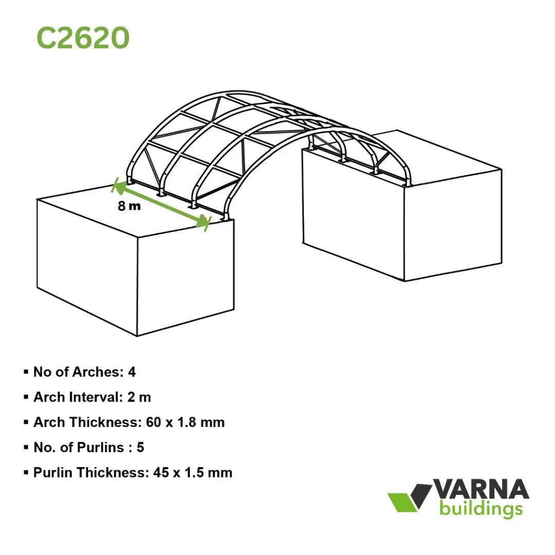 Versatile 20x26 Container Shelter: Reliable Protection for Equipment