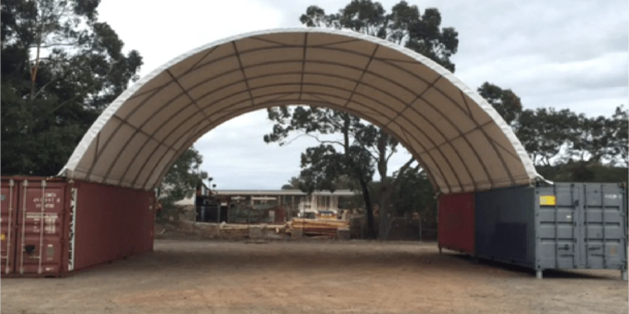 Durable Container Shelter: Encompassing 33x40 Dimensions for Dependable Coverage