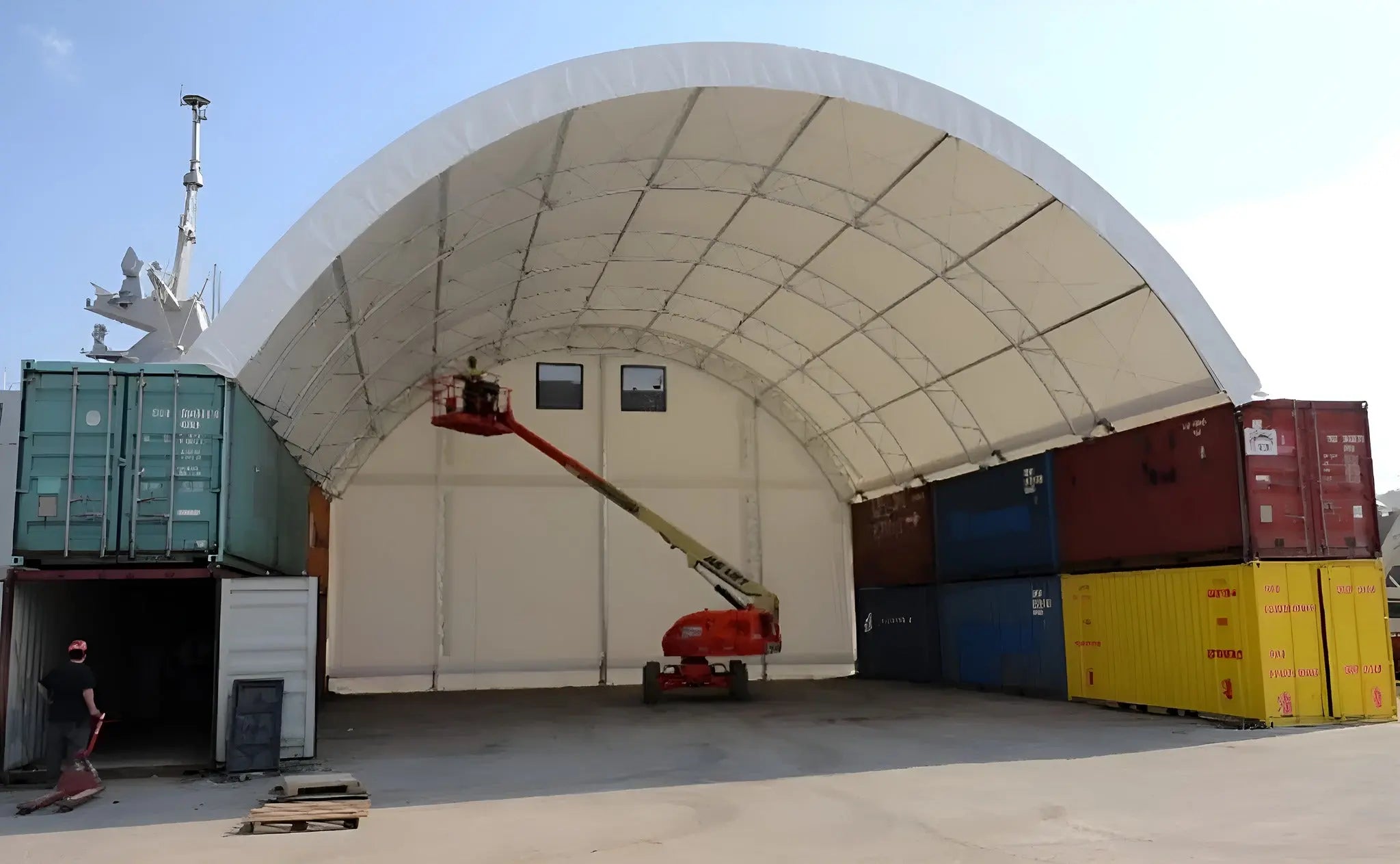 SKYSHEILD 40x40ft Double Truss Container Canopy