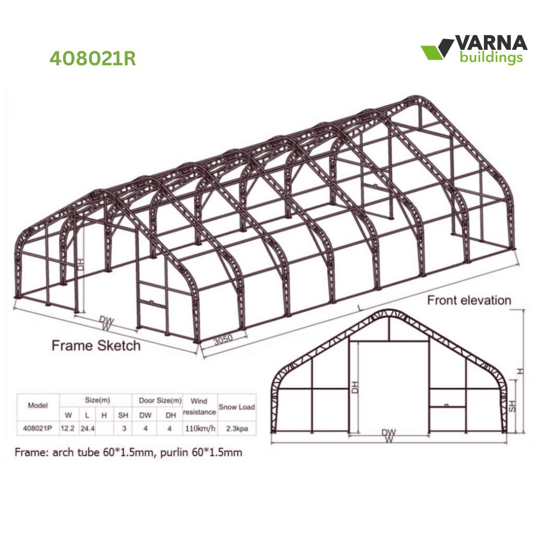 40x80x21ft Double Truss - Industrial Storage Tent