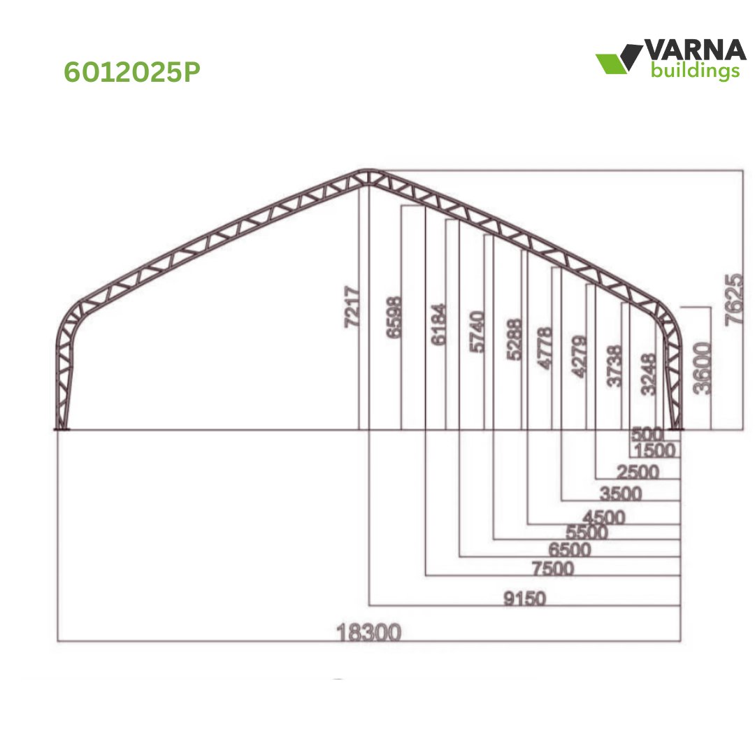 60x120x25ft - Industrial Storage Tent