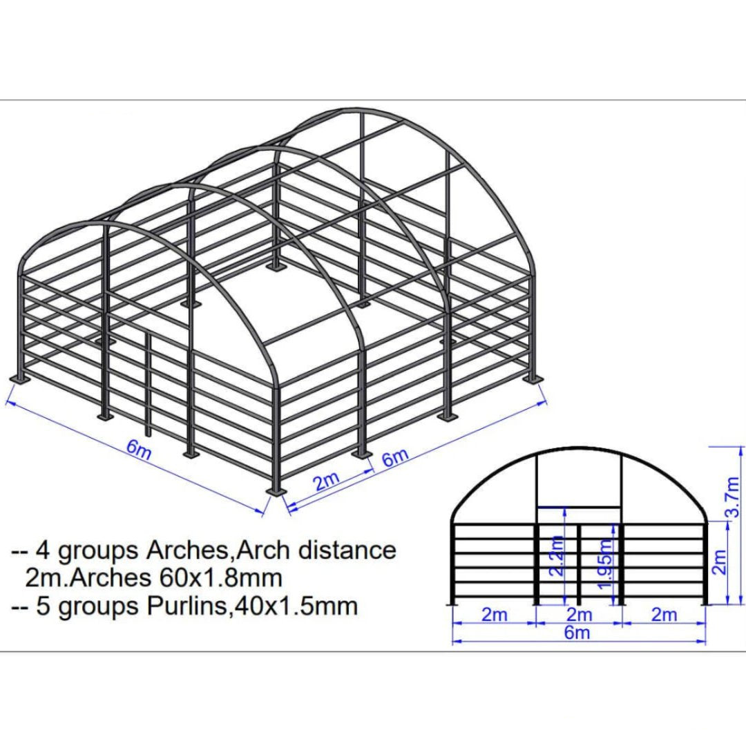 Blueprint of a Livestock Shelter
