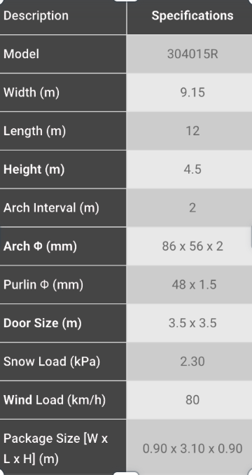 SKYSHEILD 30x40x15ft Single Trussed - Industrial Storage Tent