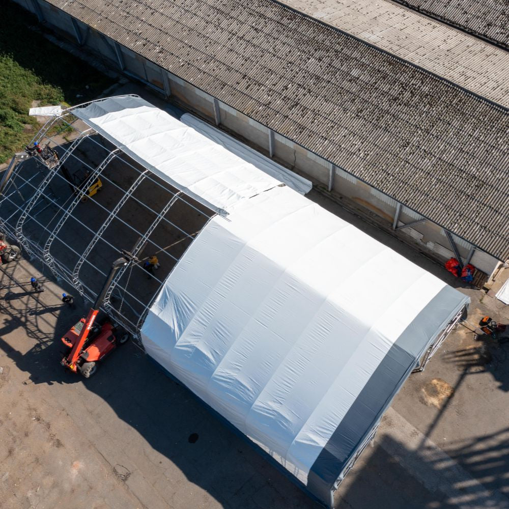 40x80x21ft Double Truss Temporary Industrial Building