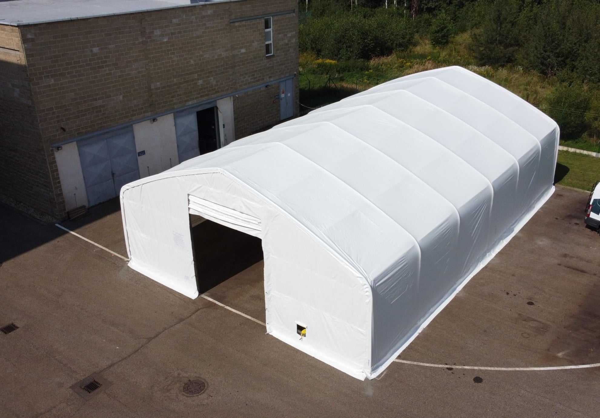 40x80x21ft Double Truss Temporary Industrial Building