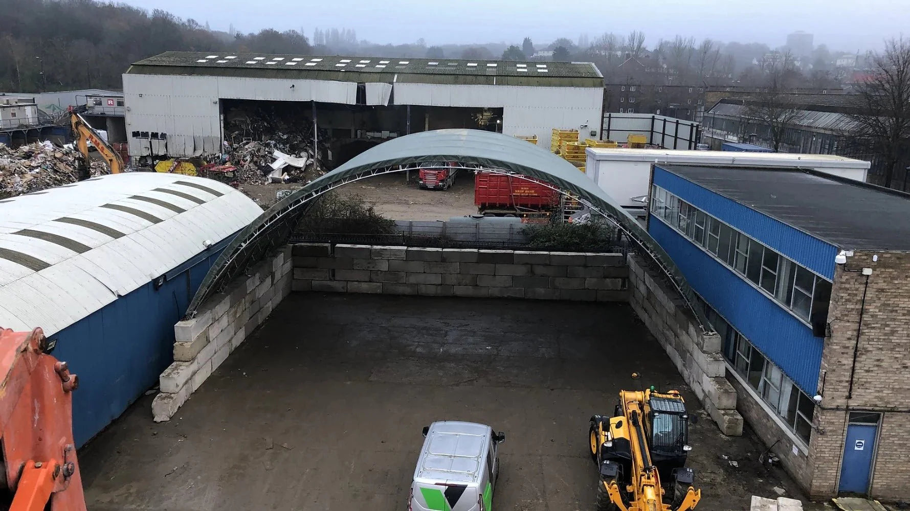 Double Truss 40x60 Container Shelter - Varna Buildings