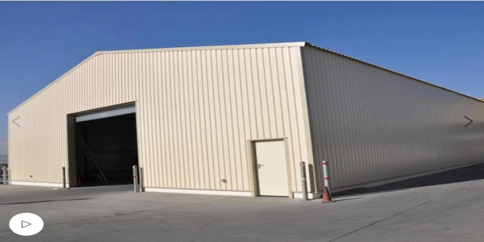Insulated Steel Building in Cream Colour