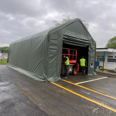 Helping Tarmac get more done in the rain with a storage tent