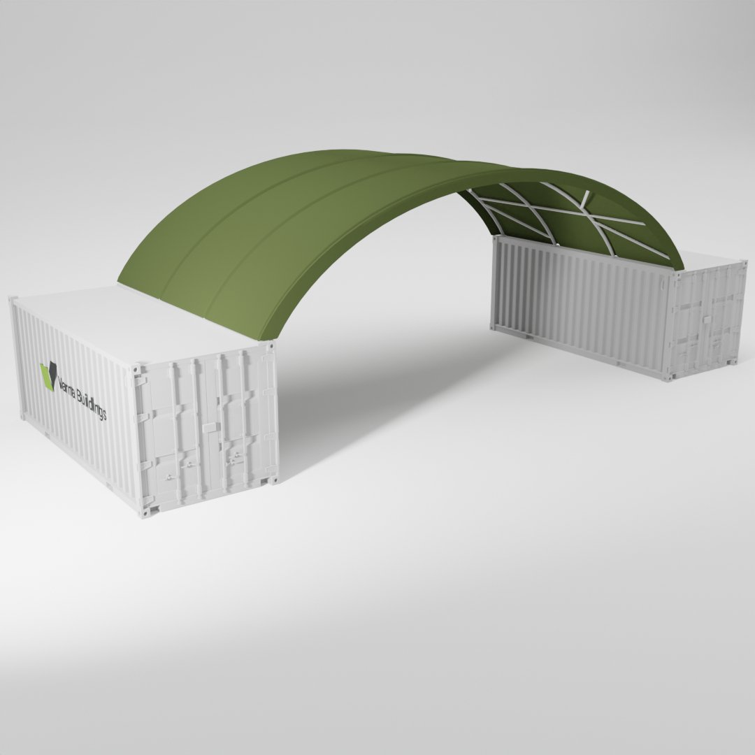 Weather-Resistant 33x20 Container Canopy: Sturdy Outdoor Solution