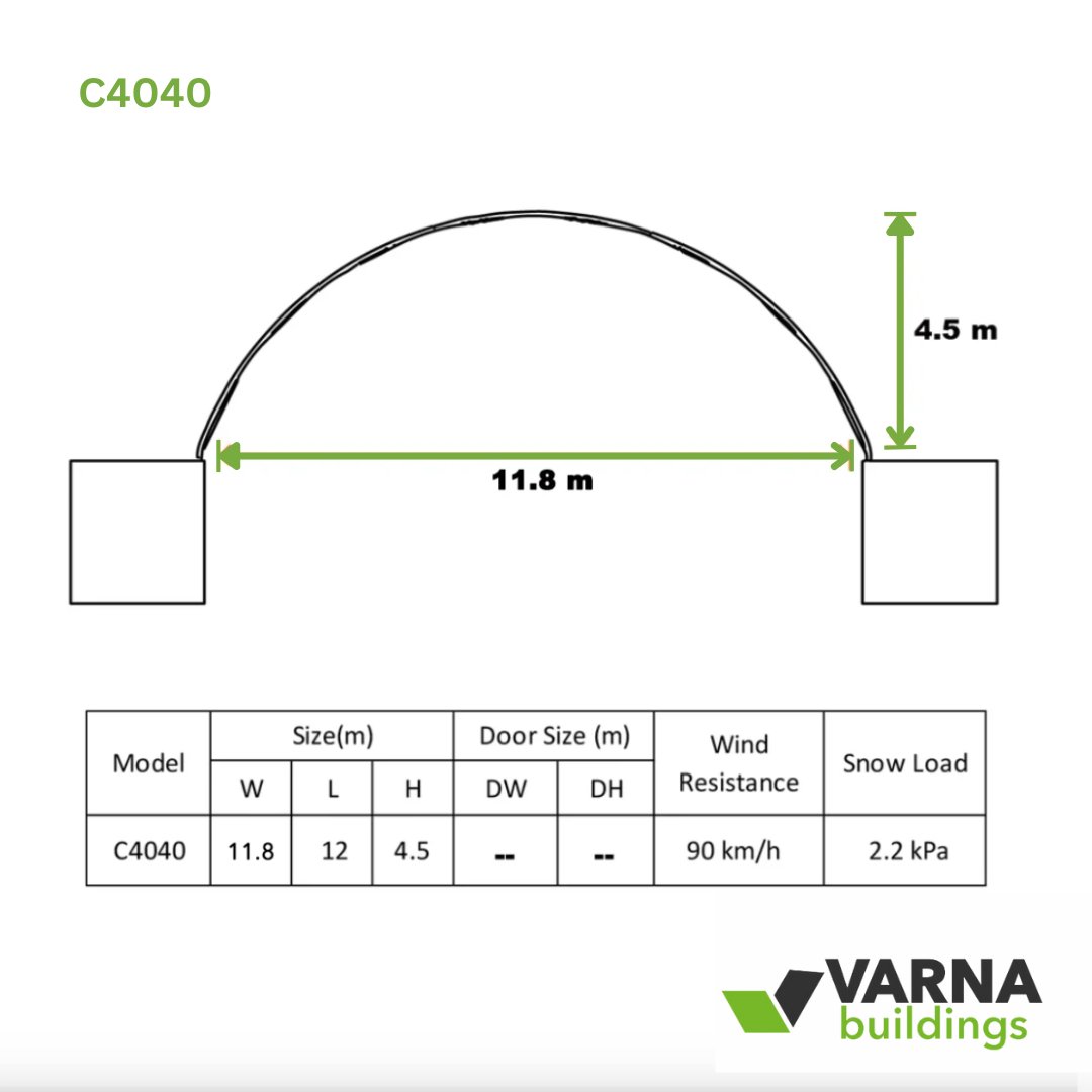 40x40 Container Canopy - Varna Buildings