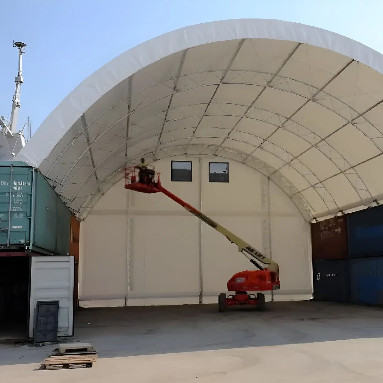  SKYSHEILD  40x40ft Double Truss Container Canopy